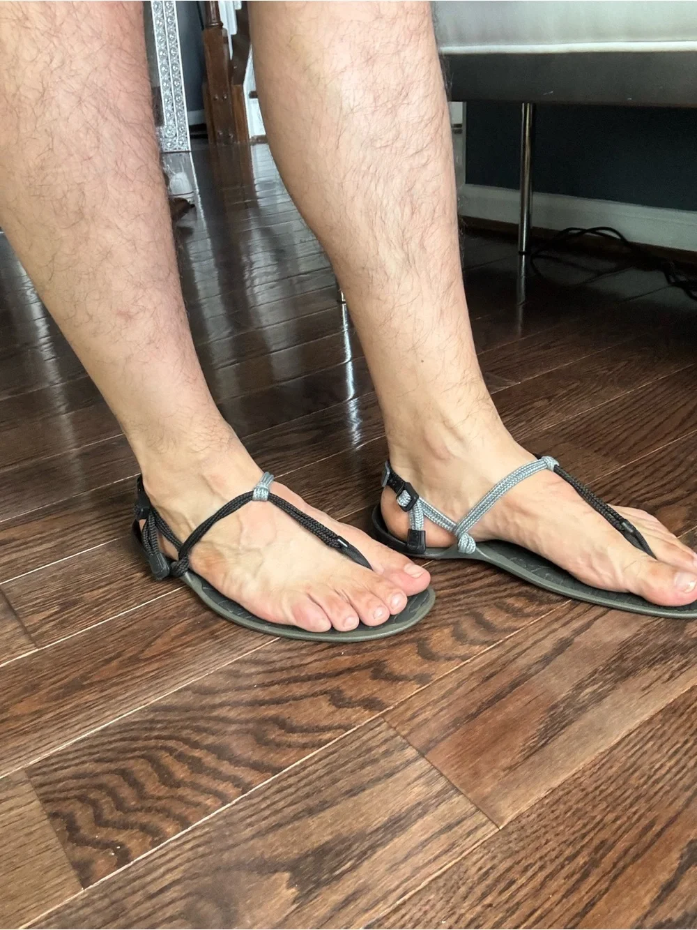 Xero Shoes  Black and Gray Rope-Strap Sandals